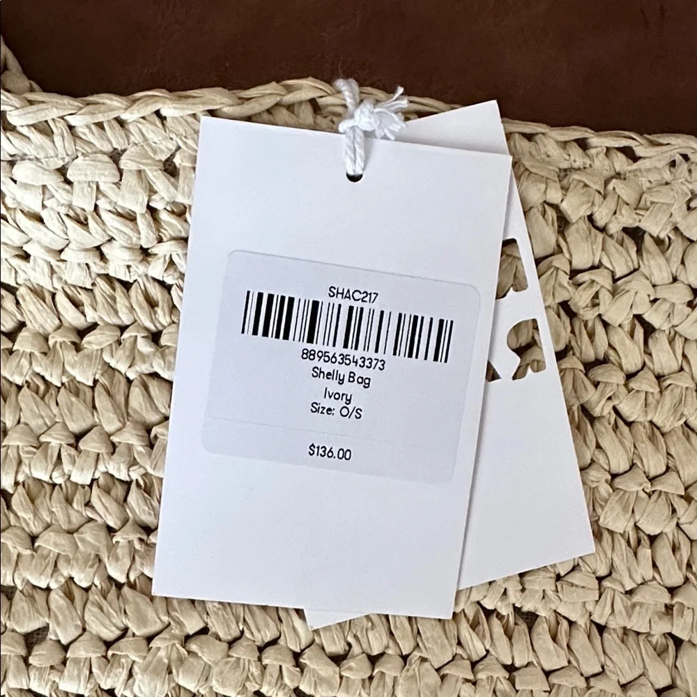 NWT Hat Attack Shelly Straw Bag - Picture 7 of 9